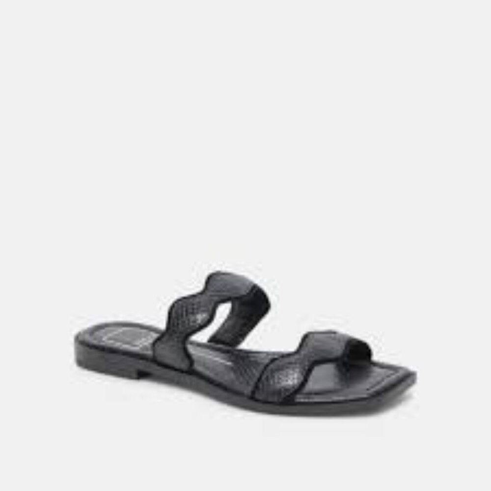 Dolce Vita ILVA Low Sandals-  Onyx Embossed- 12
